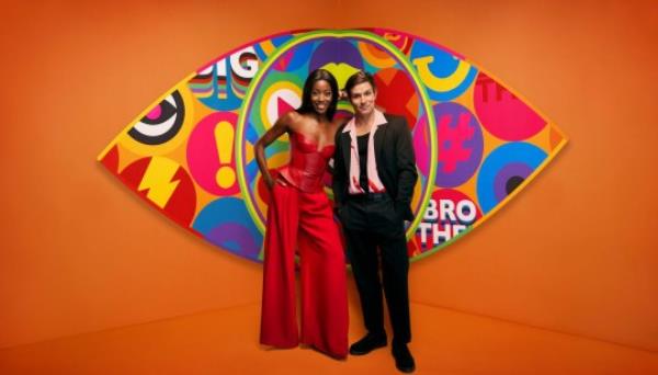 AJ Odudu and Will Best on a Big Brother background