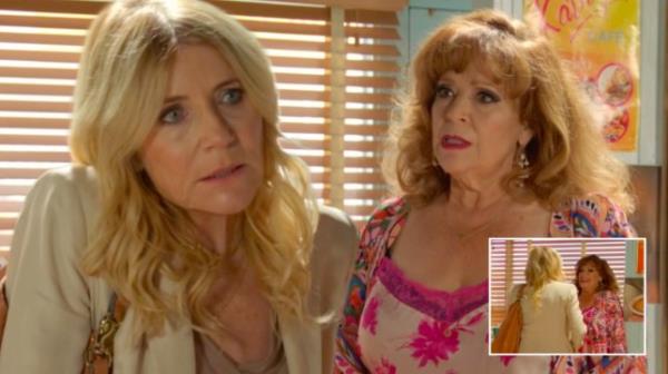 Cindy and Elaine come face to face in EastEnders