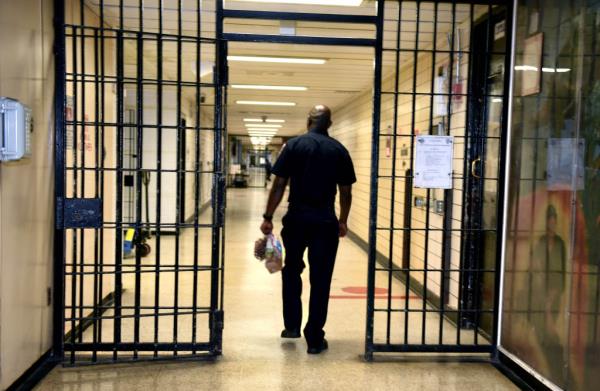 A guard inside a DOC lockup.