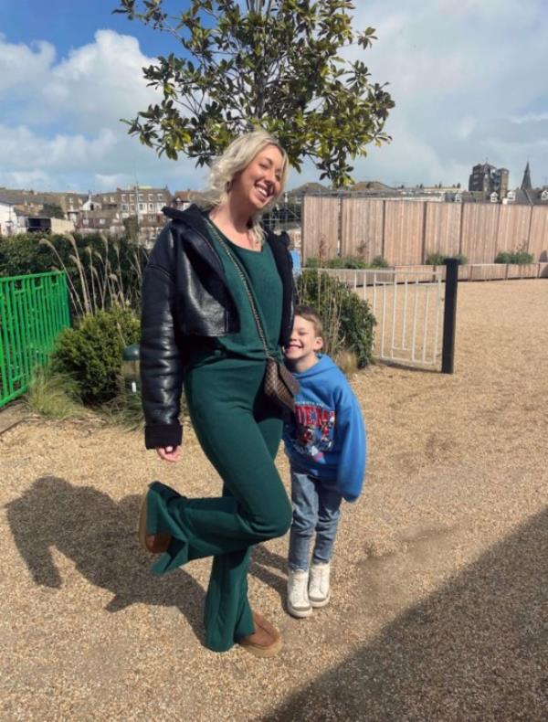 CATERS NEWS (PICTURED L-R Zoe and Ethan together on the school run) This mum treats the school run like a catwalk as she struts her stuff while dropping her little lad off at the gates. To inspire other moms to dress how they desire, Zoe Fennings has been posting her fashio<em></em>nable fits on TikTok, which she slips into after her six-year-old is fed and dressed for the day. The 29-year-old beauty therapist sets her alarm for 7 am, giving herself half an hour to thaw out of her deep slumber. Then, after her son Ethan is up, washed, dressed, and fed, she will go back upstairs to get dressed up to the nines. Being brandished as 'glamorous' by the other moms at the playground, Zoe is full of co<em></em>nfidence and says that looking good makes her feel good. SEE CATERS COPY