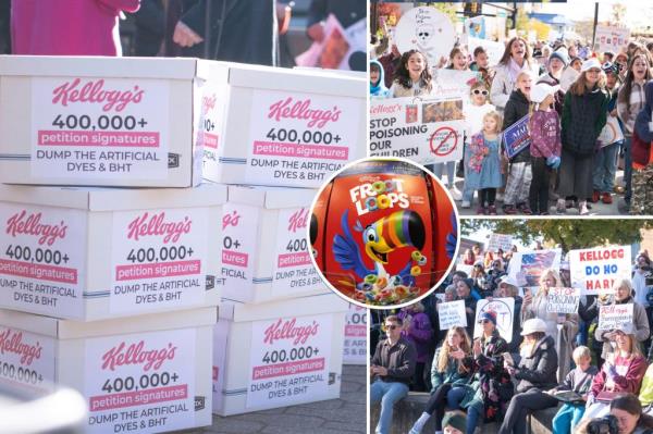 Boxes of Kellogg's Froot Loops sit on display in Pittsburgh Target on Nov. 16, 2022.