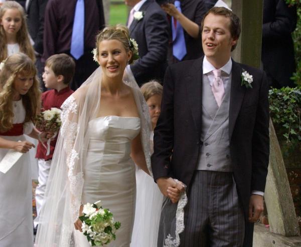 Tom Parker Bowles and Sara Parker Bowles on their wedding day.