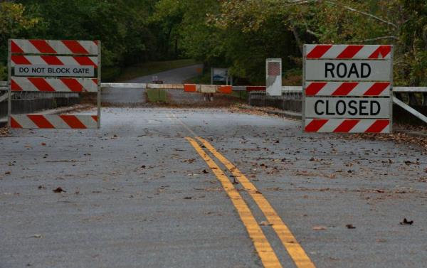 The Blue Ridge Parkway in the Great Smoky Mountains Natio<em></em>nal Park remains closed because of damage from Tropical Storm Helene