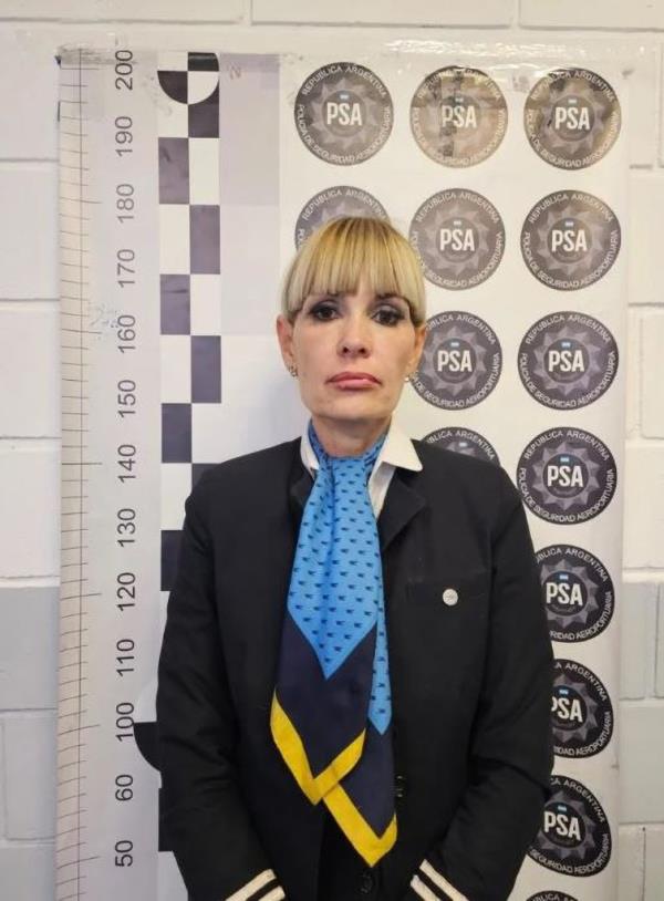 Bomb threat suspect Daniela Carbone in uniform