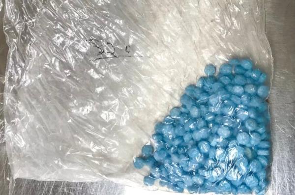Bag filled with fentanyl pills.