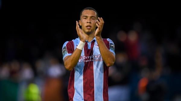 Douglas James-Taylor was one of two Drogheda players to bag a hat-trick in their demolition of an overmatched Wilton United