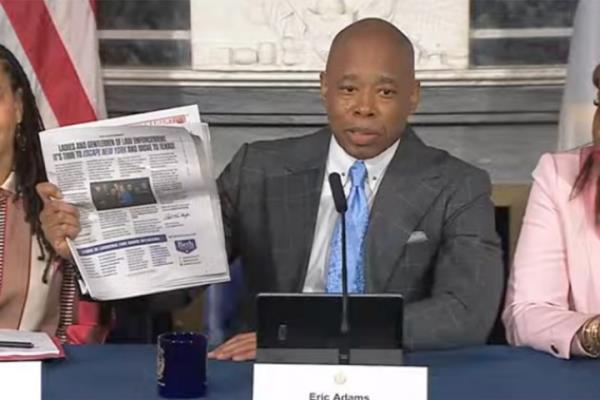 Mayor Adams snapped back at Rep. Beth Van Duyne, saying she needs to worry a<em></em>bout crime happening at cities in her state.