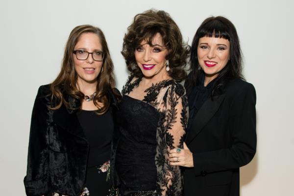 Katy Kass, Joan Collins, Tara Newley 