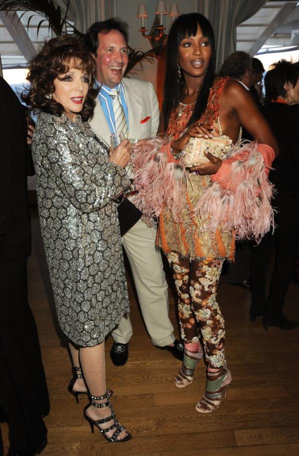 Naomi Campbell, Joan Collins, Percy Gibson 