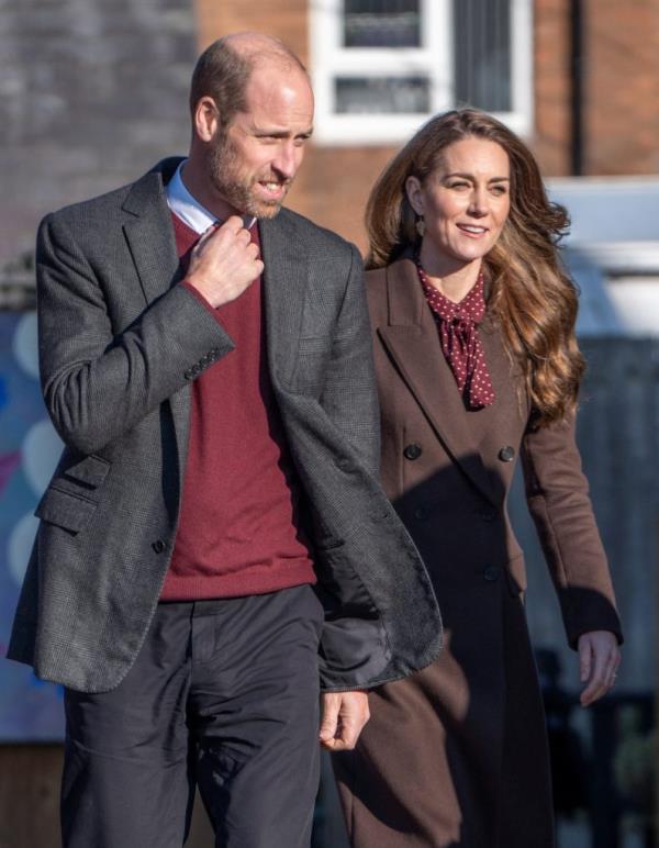 Prince William and Princess Catherine visiting Southport Community Centre, interacting with rescue workers and victims' families
