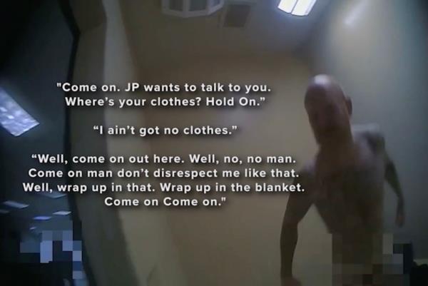 Don Steven McDougal  naked in jail