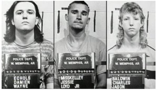 Local misfits Damien Echols, Jessie Misskelley Jr. and Jason Baldwin were accused of killing three cub scouts and tossing their bodies in an Arkansas ditch.