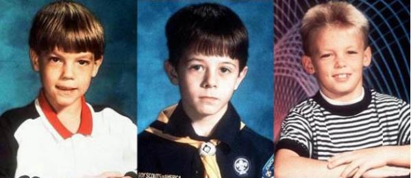 Victims, left to to right, Christopher Byers, Michael Moore and Steve Branch were found dead on May 6, 1993.
