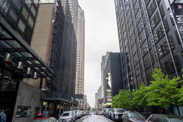 The 141-room Square Hotel at 226 West 50th Street between Eighth Street and Broadway
