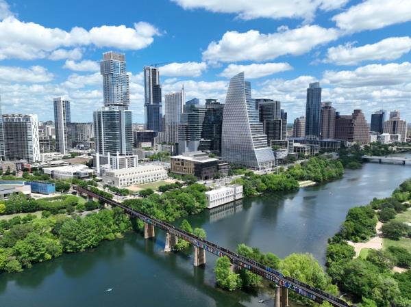 In Texas, the windfall has translated into a record $33 billion surplus, prom<em></em>pting Gov. Greg Abbott to seek tax cuts. Austin is seen above.