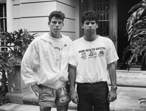 Erik and Lyle Menendez before they killed their parents.