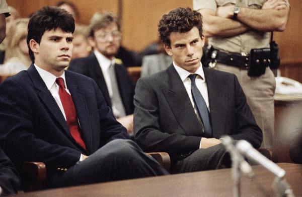 Lyle and Erik Menendez in court