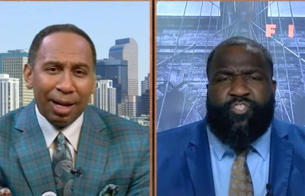Stephen A. Smith and Kendrick Perkins on ESPN's 