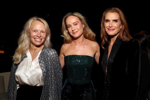 Pamela Anderson, Brie Larson and Brooke Shields 