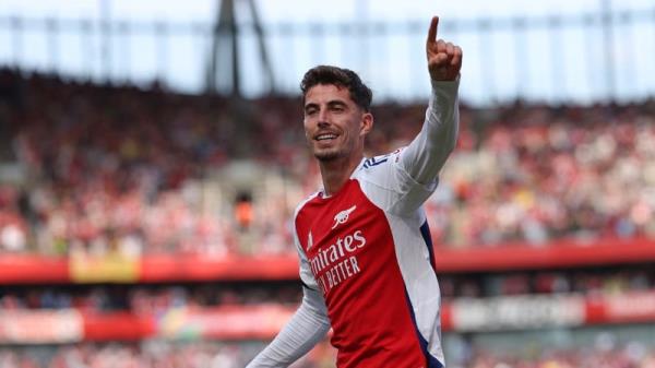 Kai Havertz headed Arsenal ahead in the first half