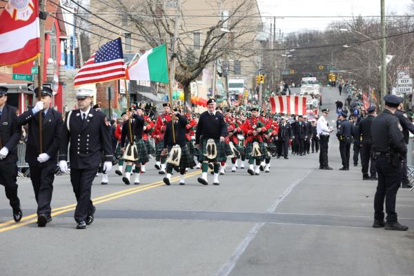 Staten Island St. Patrick's Parade stepped off at Hart Boulevard and traveled down Forest Avenue to Jewett Avenue. This year's grand marshal is Martin Crimmins. March 5, 2023. (Staten Island Advance/Jan Somma-Hammel)