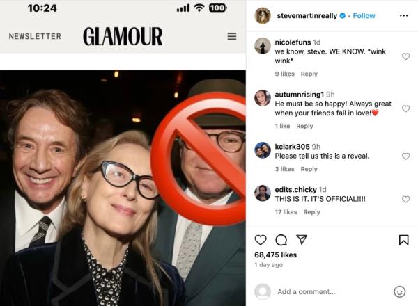 Steve Martin's Instagram post from October 19