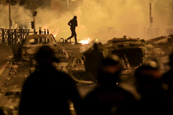 France wracked by unrest.