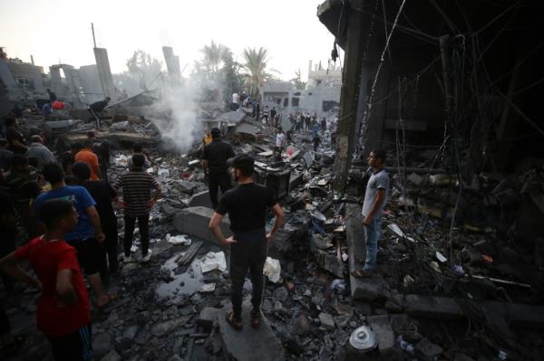 Destroyed building in Gaza