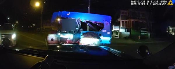 A Michigan boy stole a forklift from a middle school and lead police on chase. 