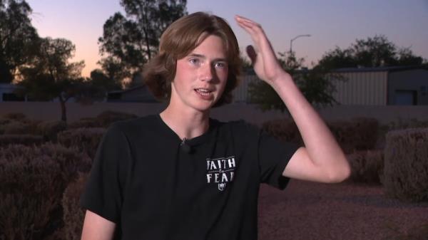 Pictured student Nathaniel Hamlet.
