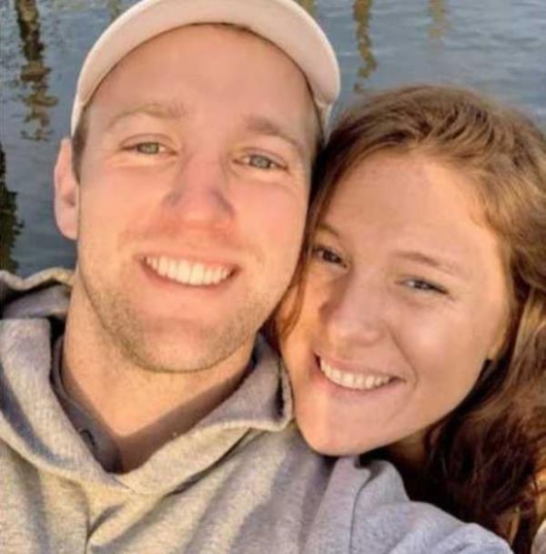 Kaitlin Palmieri with fiancé Eric Bass.