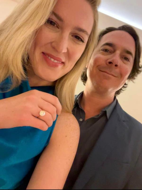 Ryan Lizza and Olivia Nuzzi taking a selfie together before calling off their engagement