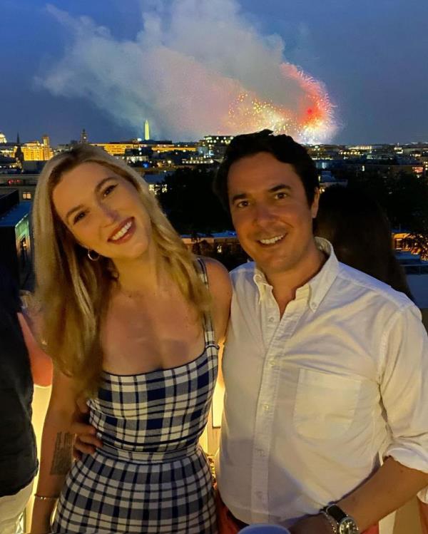 Olivia Nuzzi with her fiance Ryan Lizza