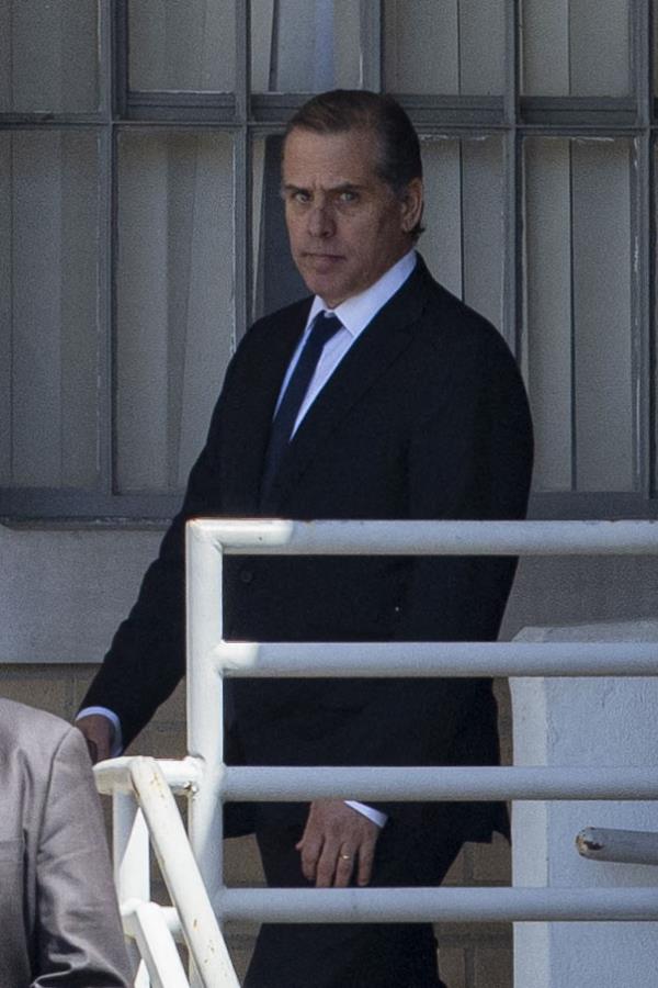 Hunter Biden leaves the Independence County Court, Batesville, Arkansas, after a hearing in the child support case of his unclaimed 4-year-old daughter Navy Joan Roberts with Lunden Roberts.