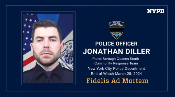 Slain NYPD cop Jo<em></em>nathan Diller. 