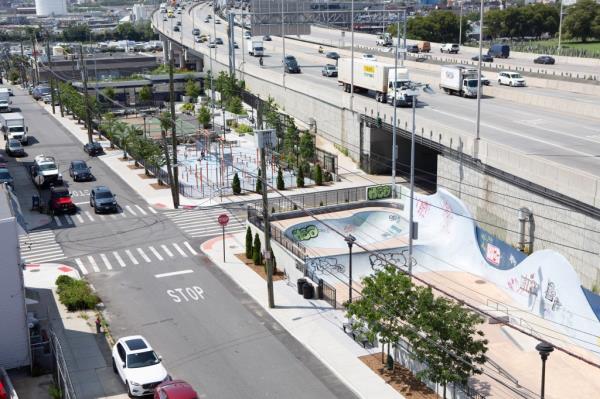 Maspeth Park, located at 54th Road and 43rd Street in Maspeth, NY 