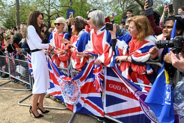 King and Princess of Wales greeting well-wishers on the Mall ahead of the coro<em></em>nation of King Charles III and Queen Co<em></em>nsort Camilla.