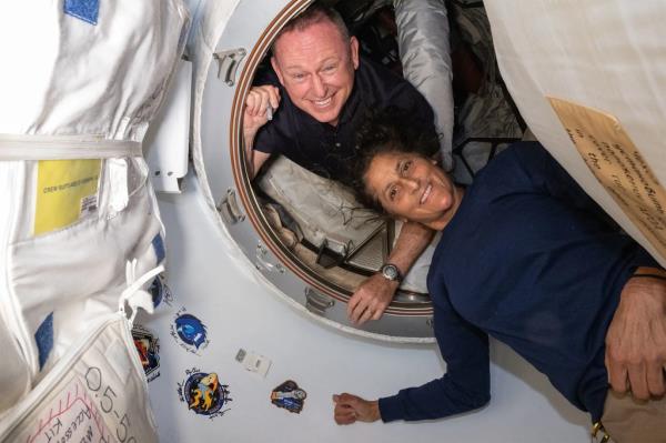 Butch Wilmore and Suni Williams aboard the Internatio<em></em>nal Space Station