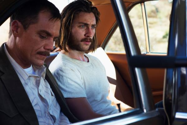 Michael Shannon and Aaron Taylor-Johnson in 