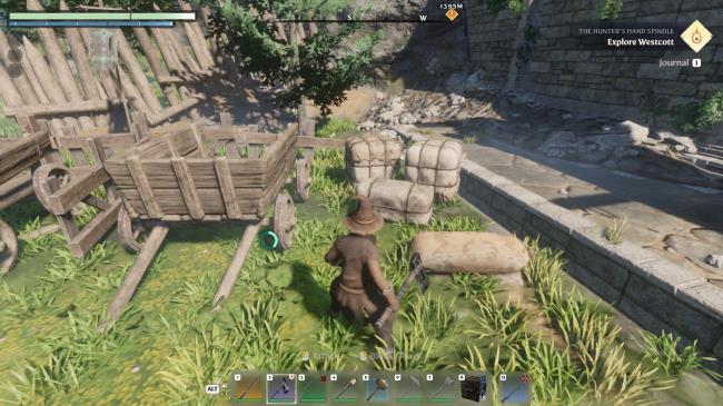 enshrouded player looking at lootable crates