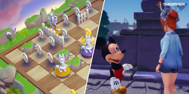 Disney Dreamlight Valley combined image of Scramblecoin and Mickey Mouse