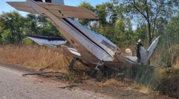 Crashed plane